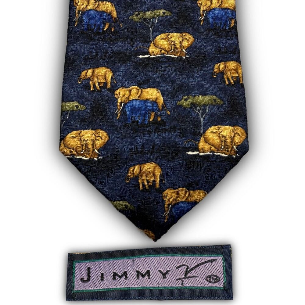 Jimmy V "Elephant" Silk Tie